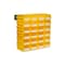 Triton Products Wall Storage Unit W/ (24) 7-3/8" L x 4-1/8" W x 3" H Yellow Bins & Wall Mount Rails 3-220YWS - alternate 1